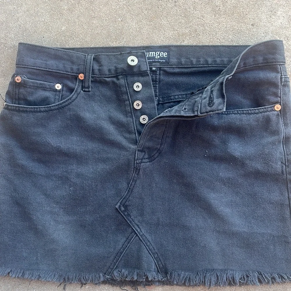 Umgee denim charcoal Jean Skirt! 30